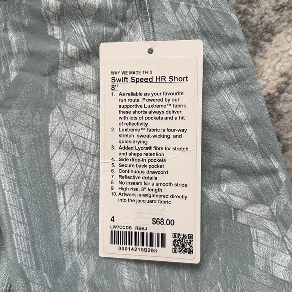 Lululemon Swift Speed High Rise Shorts 8” - Picture 4 of 9
